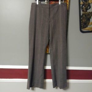 Apostrophe work trousers polyester rayon size  12P light brown with stripes